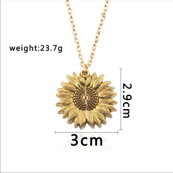 Keep F**king Going Sunflower Necklace Motivational - Picture 3 of 6